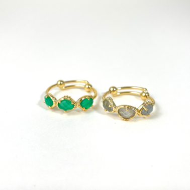 Bague fantaisie dorée