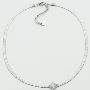Collier zag, maille serpent