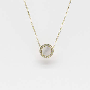 Ras de cou acier chirurgical doré Zag bijoux