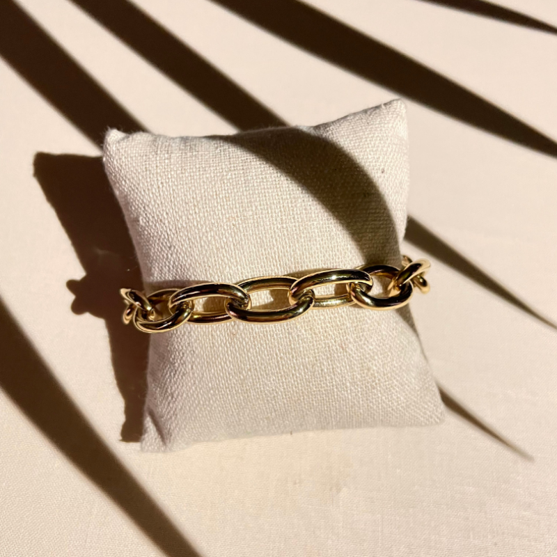 Bracelet grosse maille zag bijoux