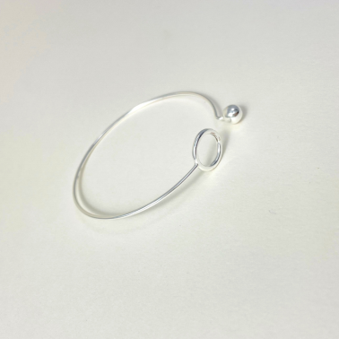 Bracelet fin rigide Canyon en Argent 925