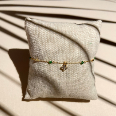 bracelet Une à Une émeraude