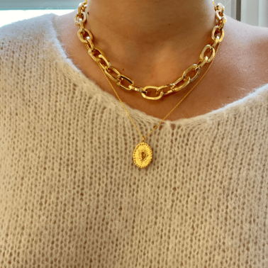 Collier maille doré - Canyon