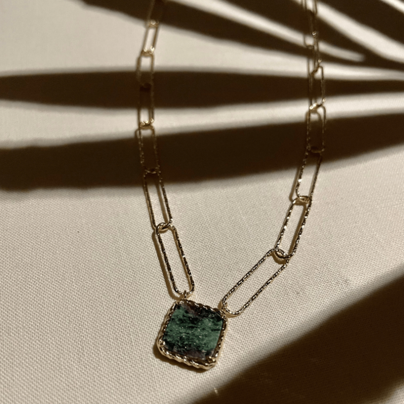 Collier Kiara Rubis Zoïsite de Ana & Cha