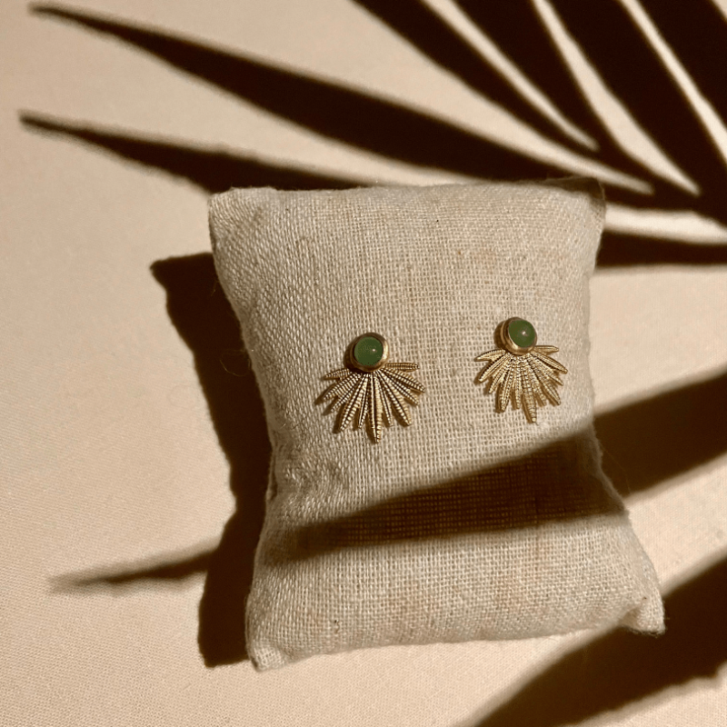 paire de boucles d'oreilles soleil
