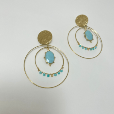 Boucles d'oreilles turquoise