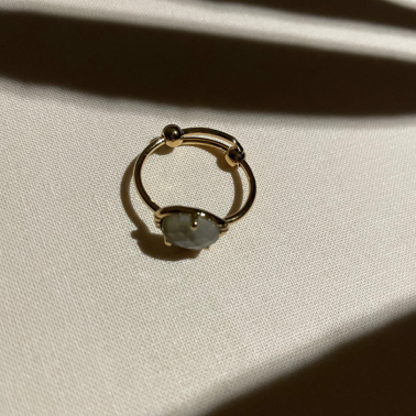 Bague de créateur dorée