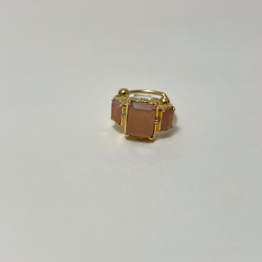 Bague vintage dorée nude