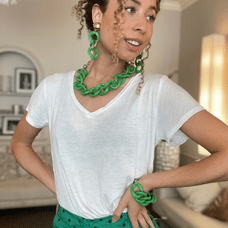 Ensemble vert collier et bracelet